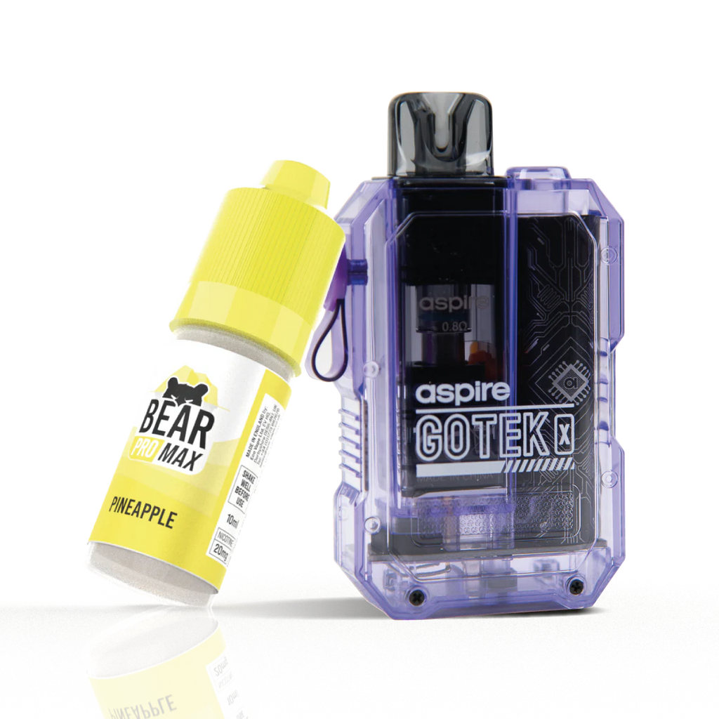 Aspire GoTek X Vape Pod Kit + FREE NIC SALT